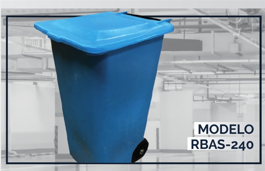 Modelo RBAS-240, contenedor azul